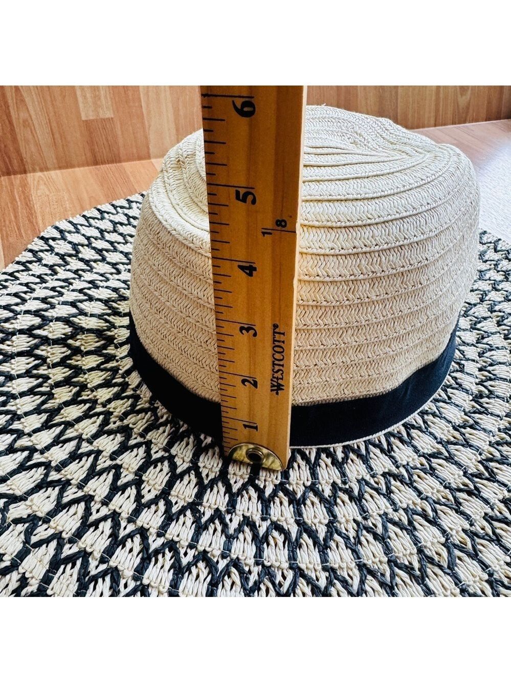 Shiraleah wicker summer women's hat nwot - Picture 8 of 11